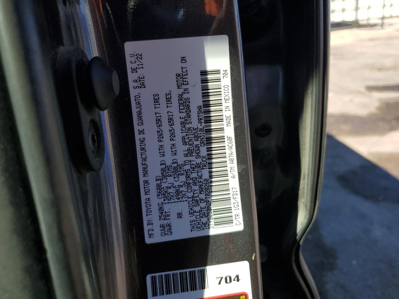 TOYOTA TACOMA DOUBLE CAB