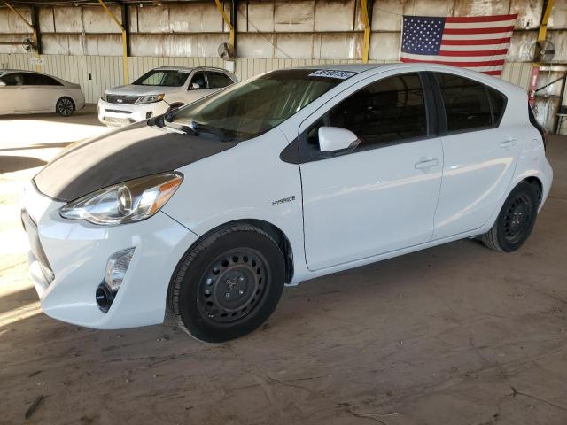 TOYOTA PRIUS C 2015 white  hybrid engine JTDKDTB31F1104571 photo #1