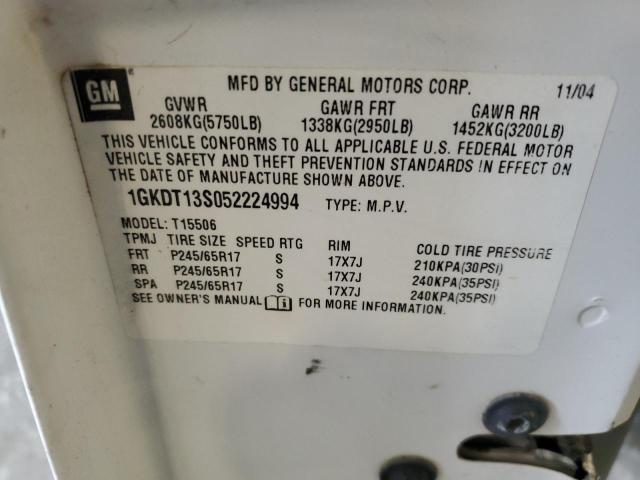 2005 GMC ENVOY #3302666002