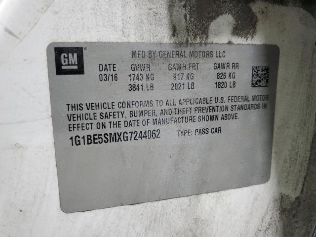 2016 CHEVROLET CRUZE LT #3301986420