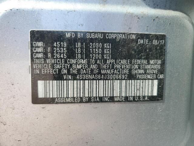2018 SUBARU LEGACY SPO 4S3BNAS64J3006692