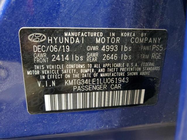 2020 GENESIS G70 PRESTI KMTG34LE1LU061943