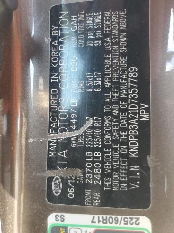 2013 KIA SPORTAGE B - KNDPB3A21D7357789