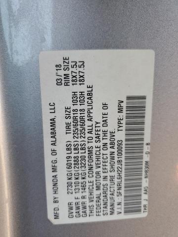 2018 HONDA ODYSSEY LX 5FNRL6H22JB100093