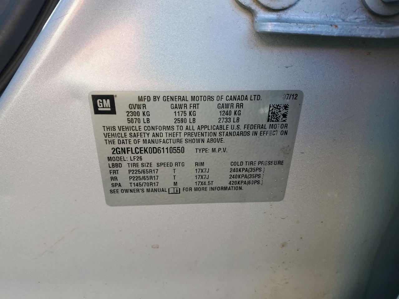 CHEVROLET EQUINOX LS