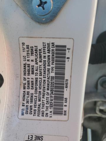 2011 HONDA CIVIC VP - 19XFA1F34BE020700