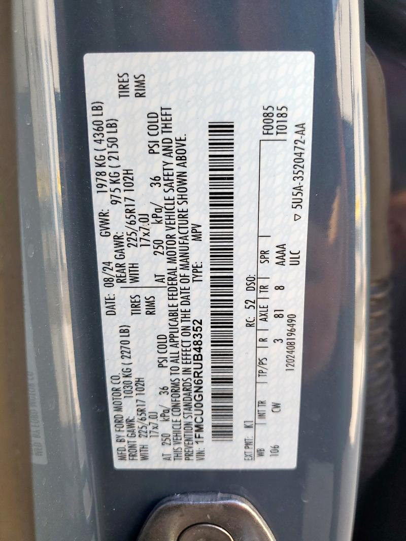 2024 FORD ESCAPE ACT #3282555895