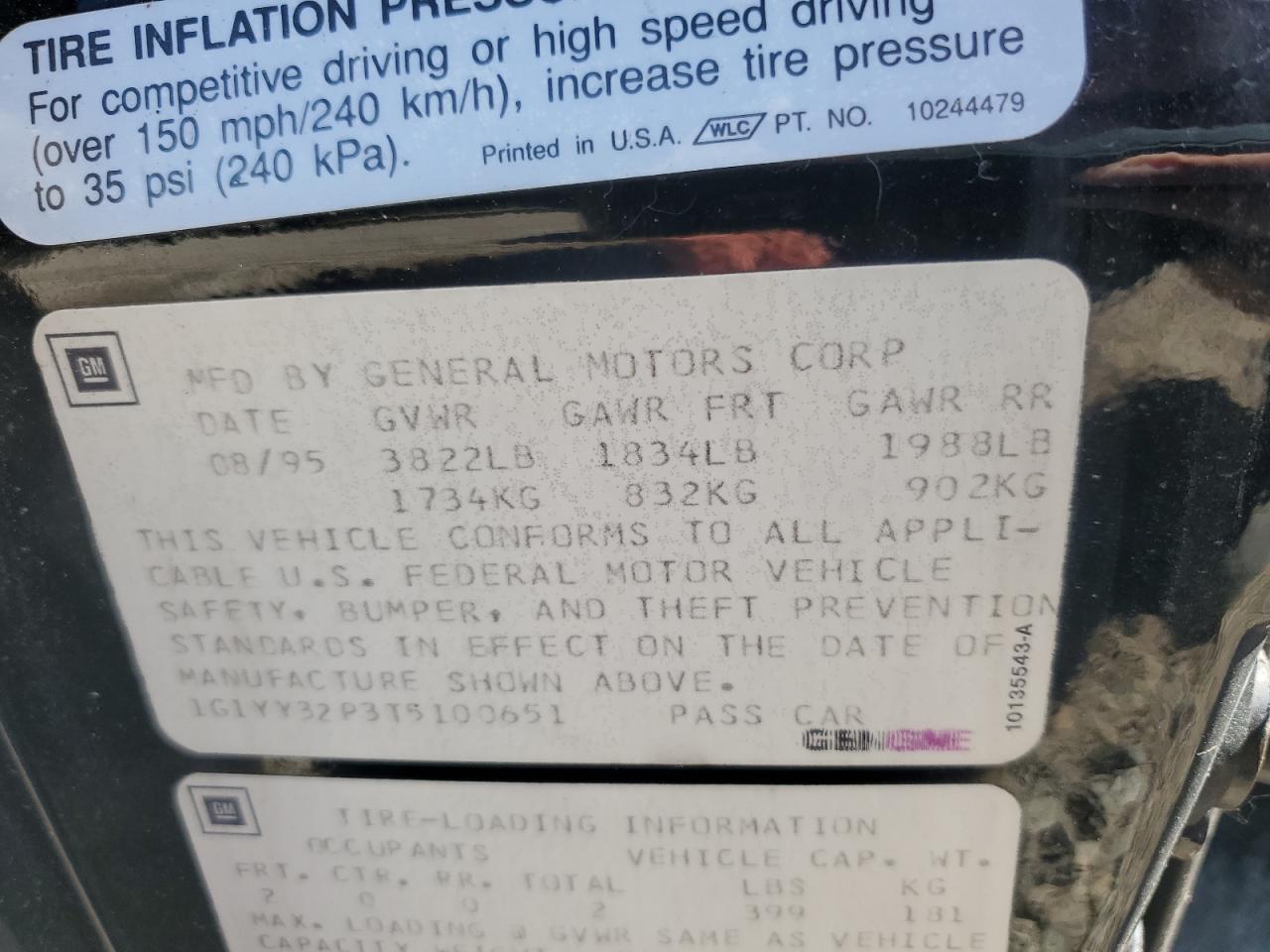 Lot #3263822680 1996 CHEVROLET CORVETTE