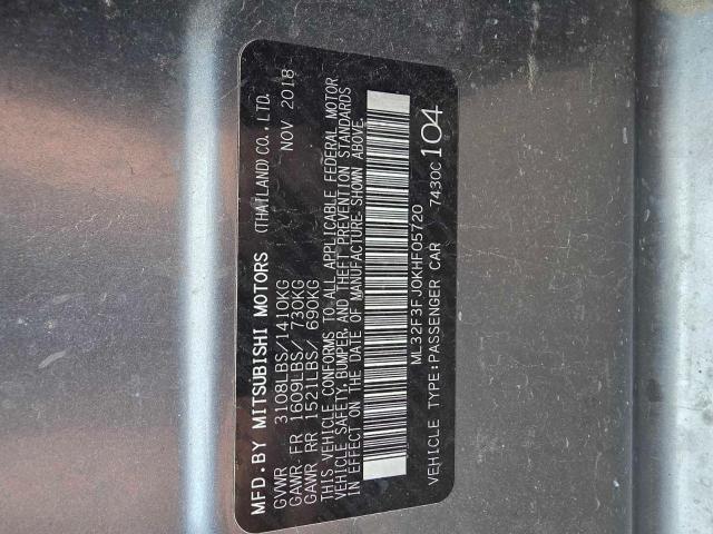 2019 MITSUBISHI MIRAGE G4 - ML32F3FJ0KHF05720