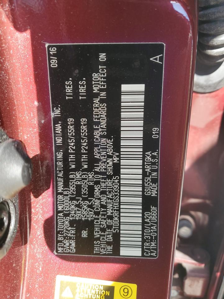 TOYOTA HIGHLANDER LIMITED