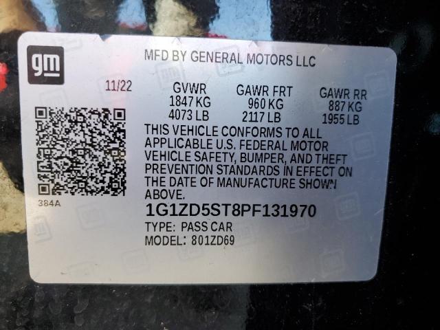 2023 CHEVROLET MALIBU LT - 1G1ZD5ST8PF131970