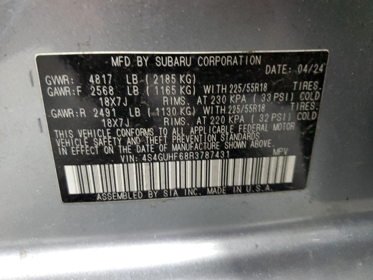 SUBARU CROSSTREK SPORT