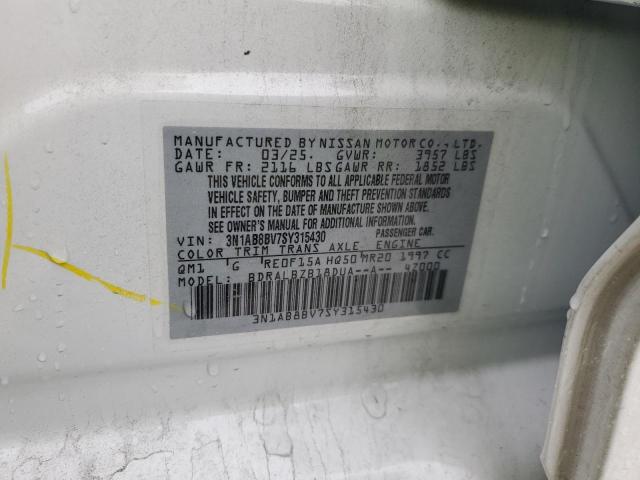 2025 NISSAN SENTRA S - 3N1AB8BV7SY315430