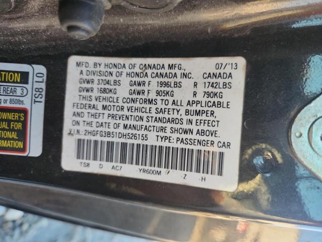 2013 HONDA CIVIC LX - 2HGFG3B51DH526155