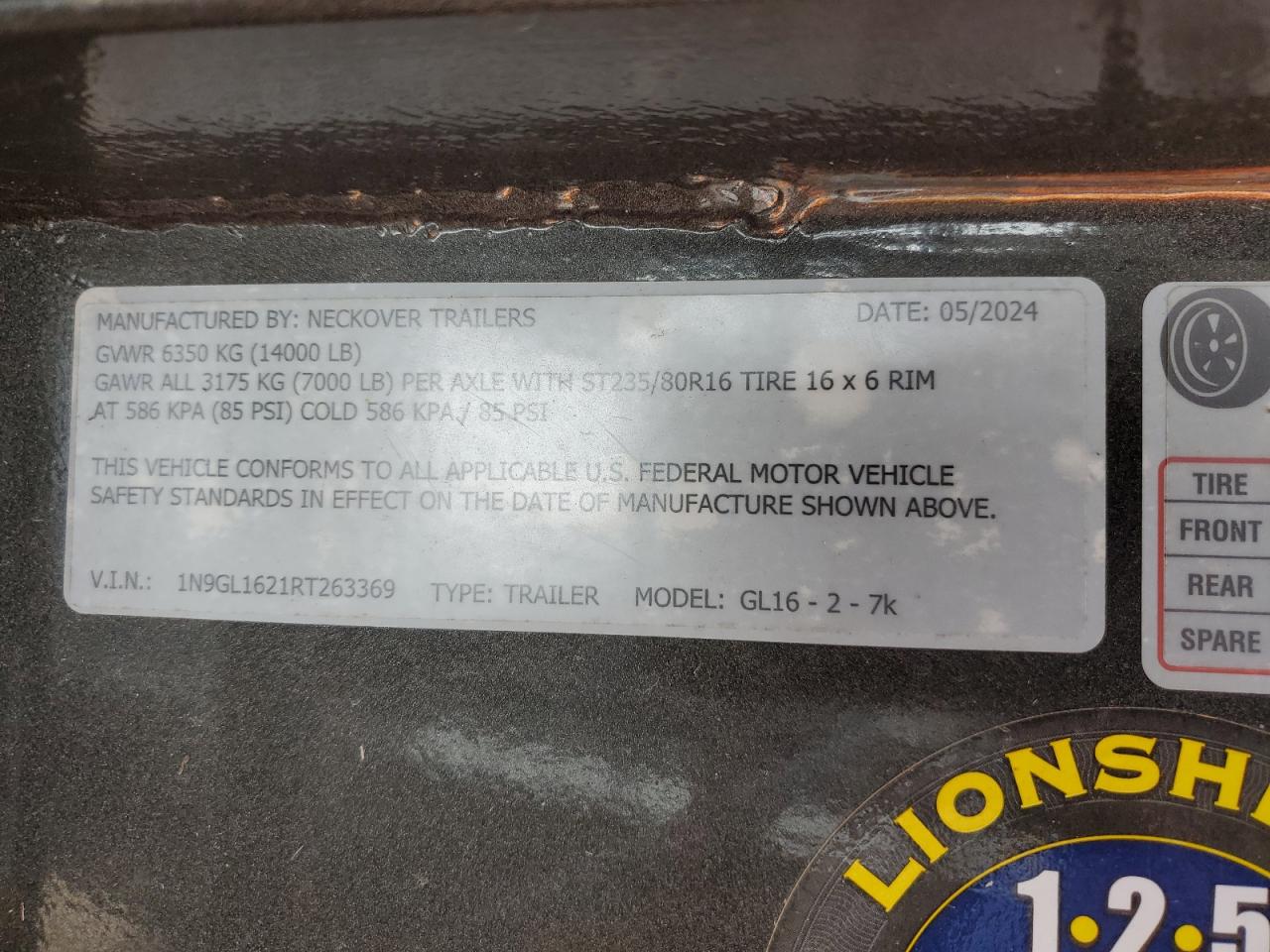 Lot #3297867775 2024 NECKOVER UNKNOWN