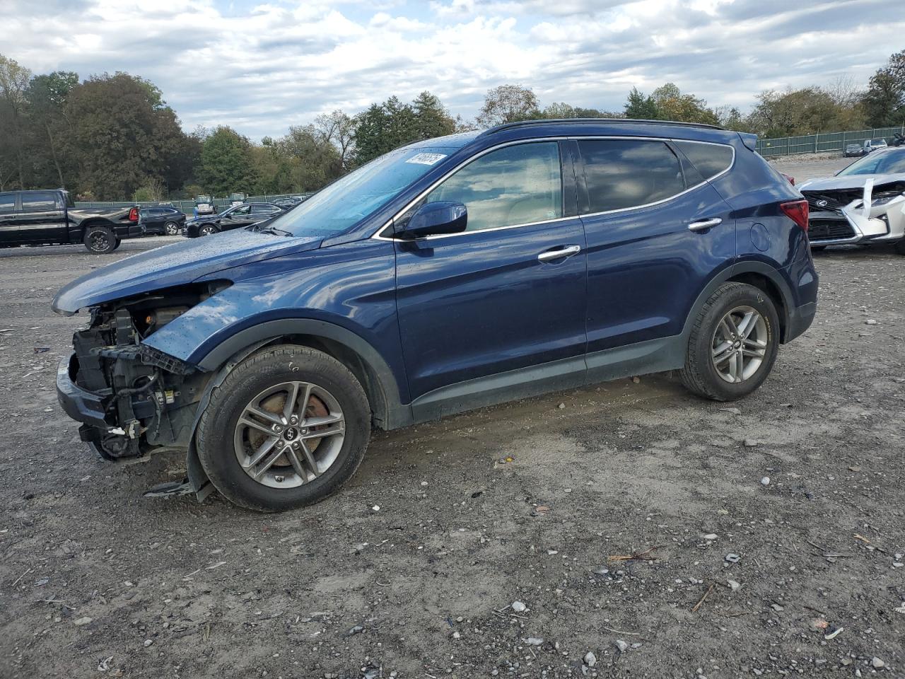 Lot #3297118496 2017 HYUNDAI SANTA FE S
