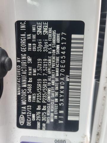 2014 KIA SORENTO SX - 5XYKWDA70EG546177