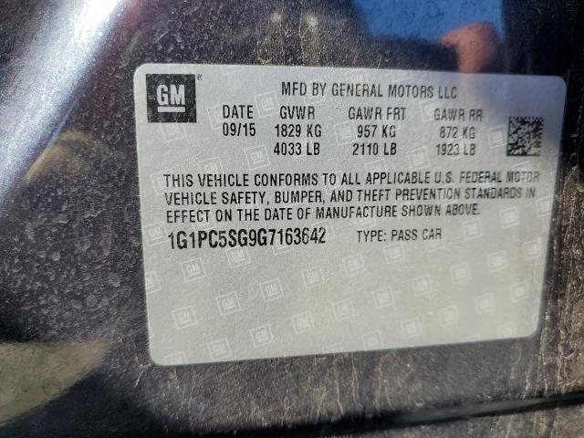 2016 CHEVROLET CRUZE LIMITED LS 1G1PC5SG9G7163642