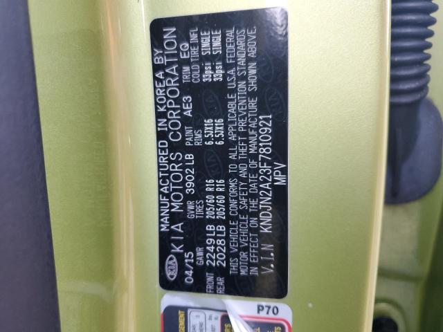 2015 KIA SOUL - KNDJN2A23F7810921