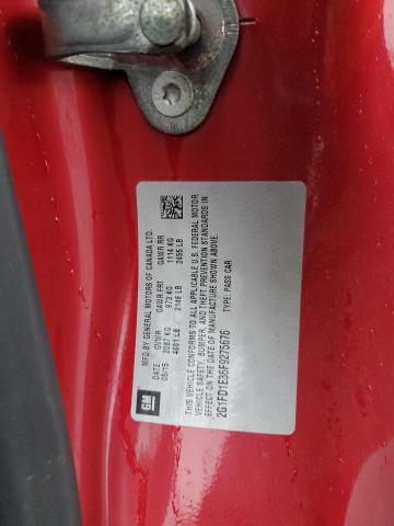 2015 CHEVROLET CAMARO LT - 2G1FD1E36F9275676