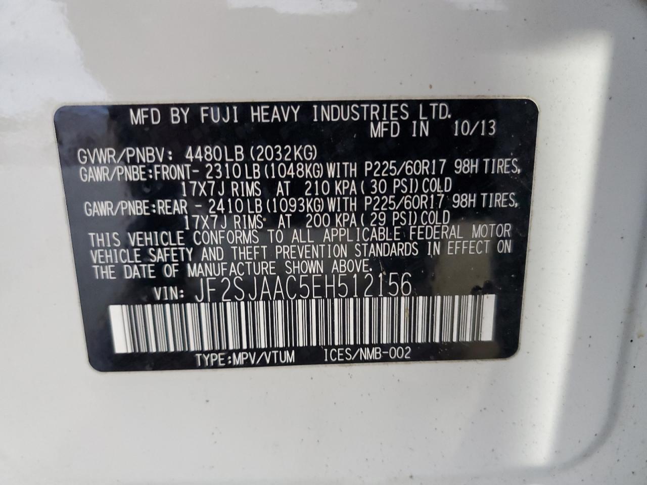 SUBARU FORESTER 2.5I