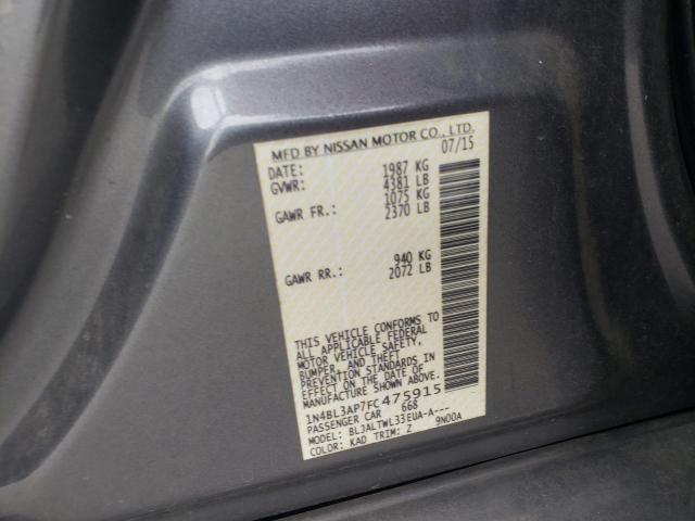 2015 NISSAN ALTIMA 3.5S 1N4BL3AP7FC475915