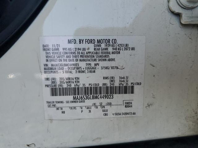 2021 FORD ECOSPORT S - MAJ6S3GL8MC449023