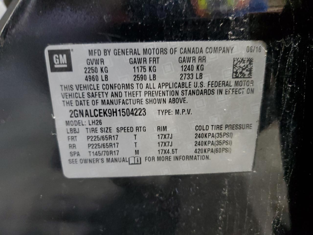 CHEVROLET EQUINOX LT