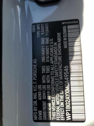 2021 PORSCHE CAYENNE GT WP1BG2AYXMDA49546