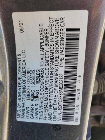 2021 HONDA CIVIC SPOR #3297236410