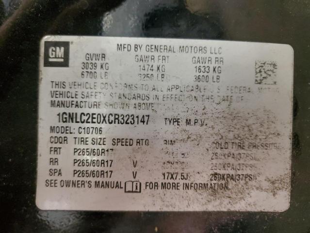 2012 CHEVROLET TAHOE POLI - 1GNLC2E0XCR323147