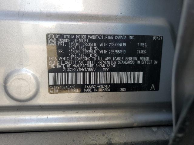 2021 TOYOTA RAV4 XLE P #3294423509