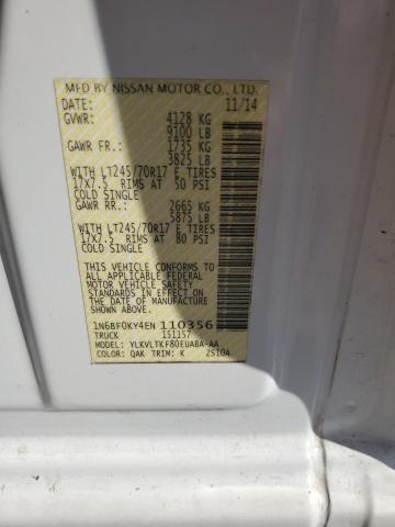 2014 NISSAN NV 1500 #3275695975