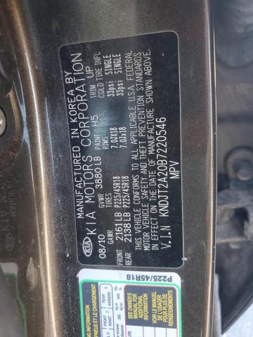 2011 KIA SOUL + - KNDJT2A20B7220546