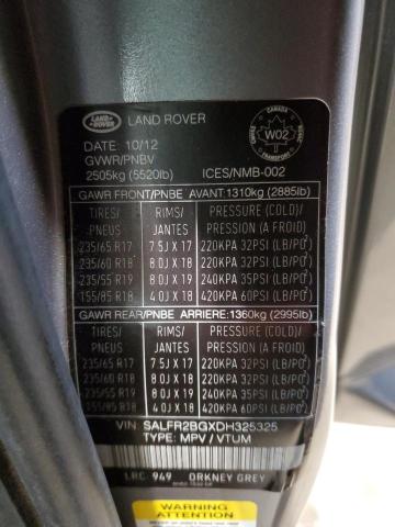 2013 LAND ROVER LR2 HSE - SALFR2BGXDH325325