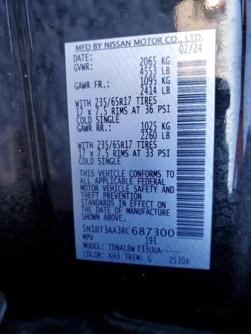 2024 NISSAN ROGUE S - 5N1BT3AA3RC687300