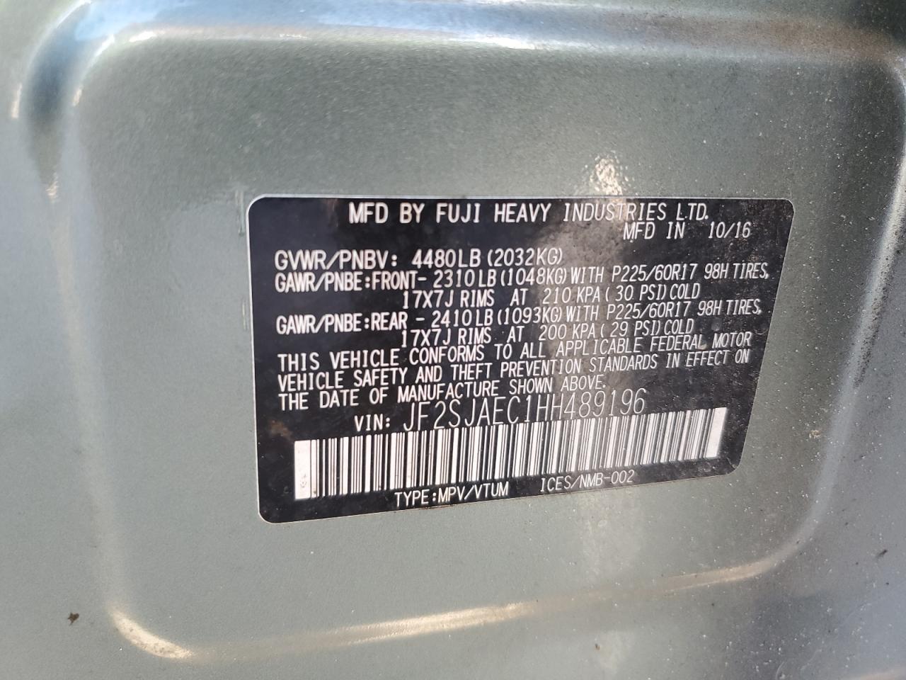 SUBARU FORESTER 2.5I PREMIUM