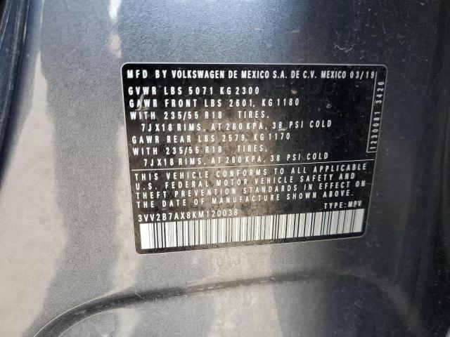 2019 VOLKSWAGEN TIGUAN SE #3315708477