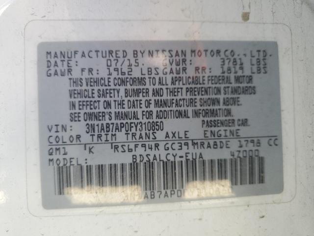 2015 NISSAN SENTRA S - 3N1AB7AP0FY310850