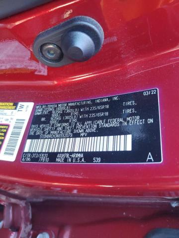 2022 TOYOTA HIGHLANDER HYBRID XLE 5TDHBRCH3NS552079