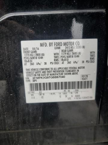 2016 FORD EDGE SE - 2FMPK3G97GBB67040