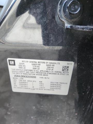 2012 CHEVROLET EQUINOX LT - 2GNALDEK3C6330280