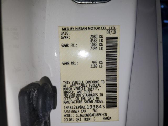 2010 NISSAN ALTIMA SR - 1N4BL2EP8AC193845