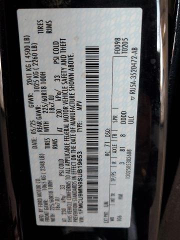 2025 FORD ESCAPE ST 1FMCU9MN9SUB19653