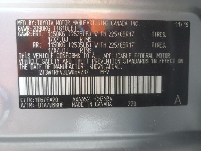 2020 TOYOTA RAV4 XLE #3302831907