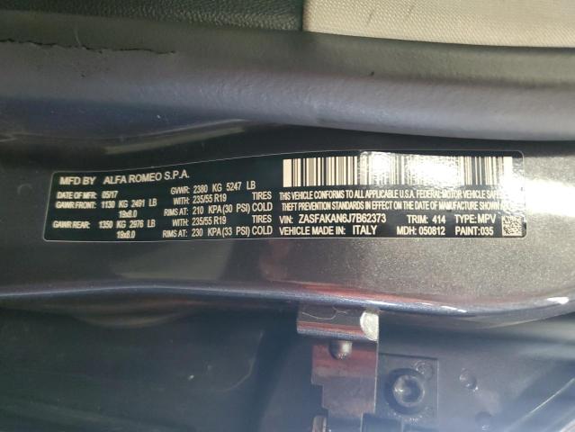 2018 ALFA ROMEO STELVIO ZASFAKAN6J7B62373