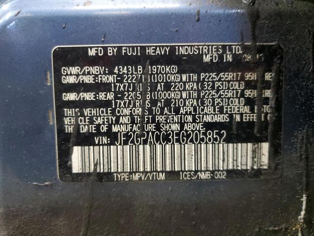 2014 SUBARU XV CROSSTR #3268355276