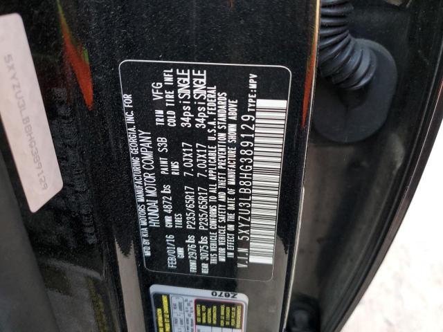 2017 HYUNDAI SANTA FE S - 5XYZU3LB8HG389129