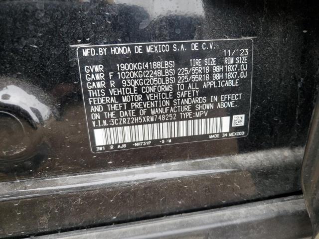2024 HONDA HR-V SPORT 3CZRZ2H5XRM748252