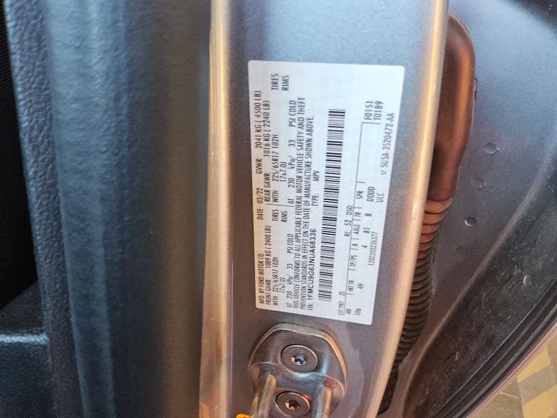 2022 FORD ESCAPE SE - 1FMCU9G63NUA68336